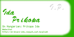 ida prikopa business card
